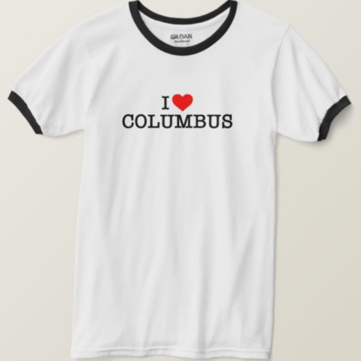 I LOVE COLUMBUS ringer tee